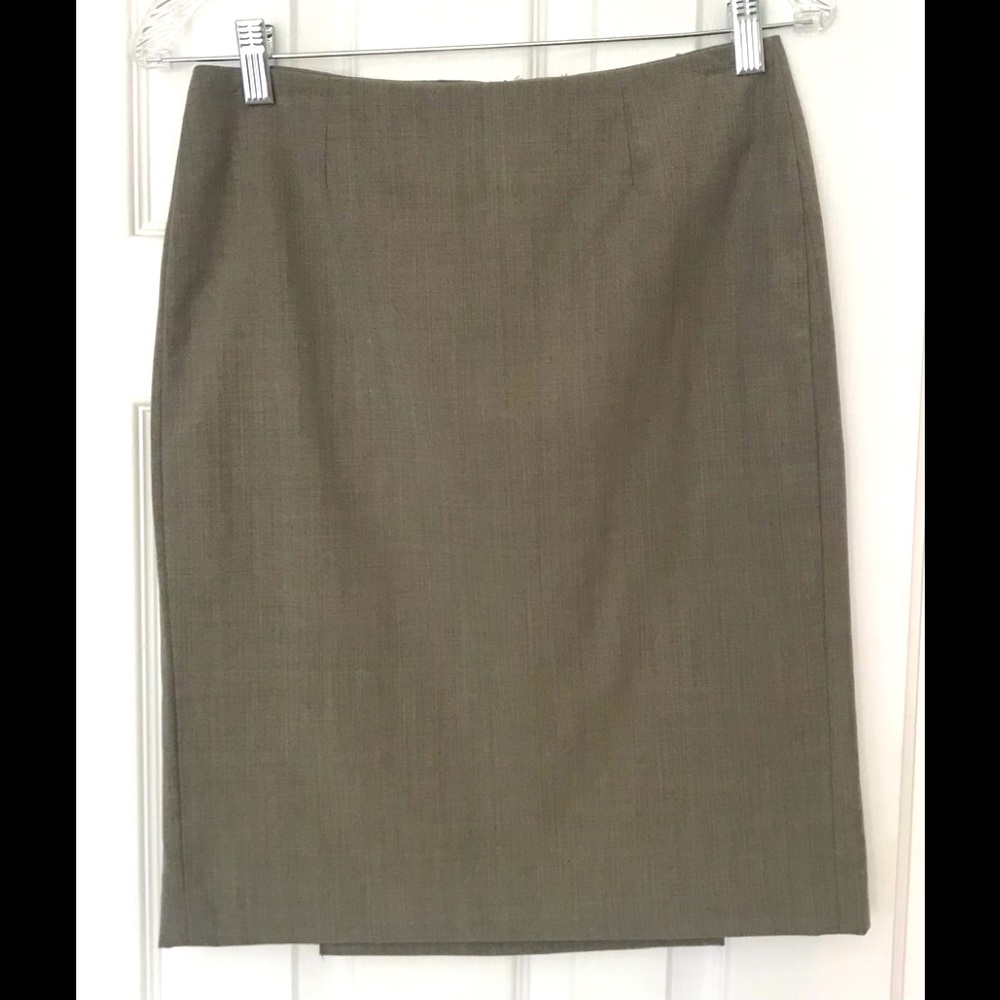 Banana Republic Tan Straight Business Skirt SZ 2